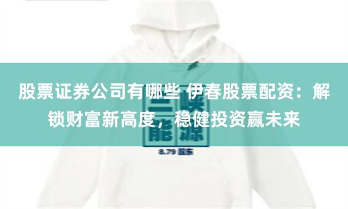 股票证券公司有哪些 伊春股票配资：解锁财富新高度，稳健投资赢未来